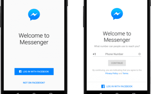 Messenger必須通過(guò)Facebook帳戶注冊(cè)